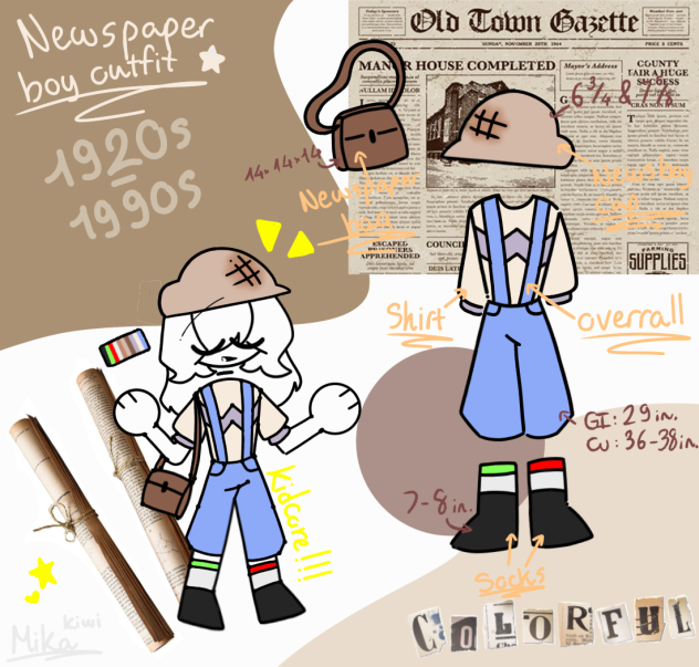Newspaper delivery kid art