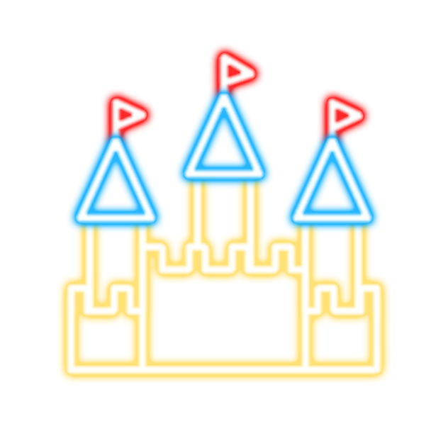 Castle neon sign