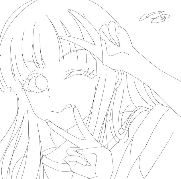 かぐやーほ！の線画 - ibisPaint