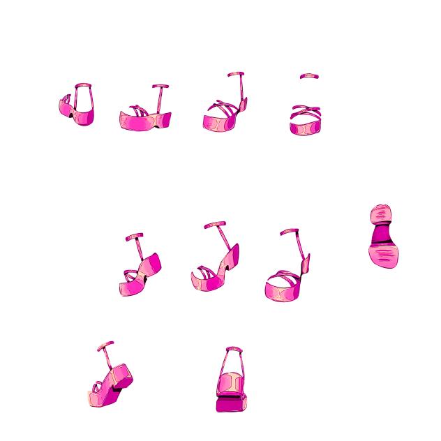 Pink Y2K Platform sandals