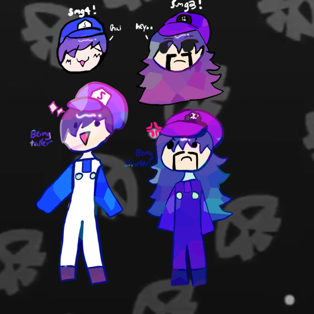 My sisters smg4 doodles
