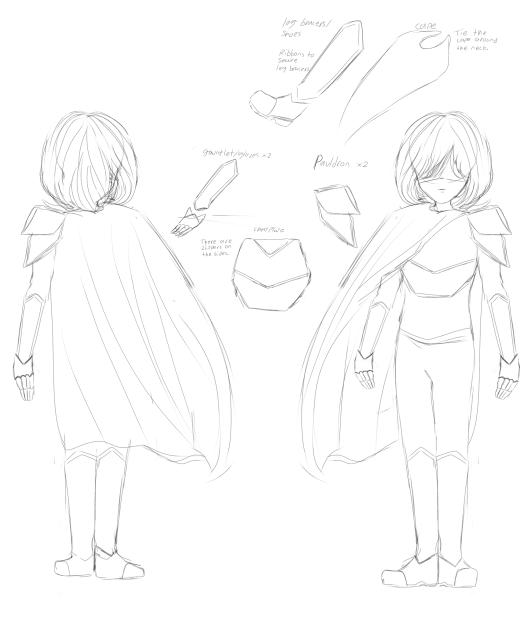 Kris cosplay sheet plan - ibisPaint