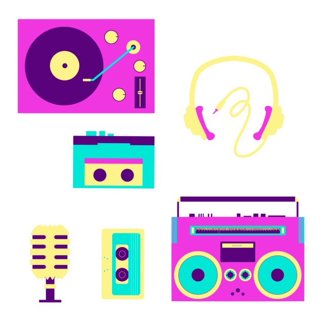 retro-music-set-ibispaint