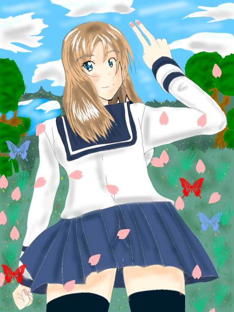 振り向く君！