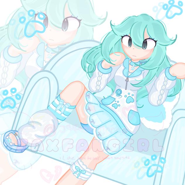 Fluffy purrfection 🤍🐾💎( redraw )