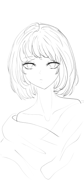 Anime sketch iPhone xs(finger)ibispaint