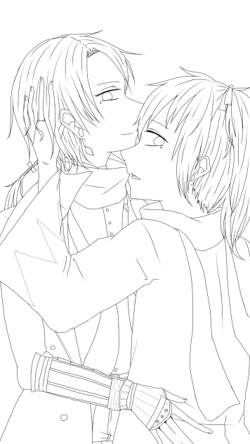 (沖田組)加州清光&大和守安定(線画)