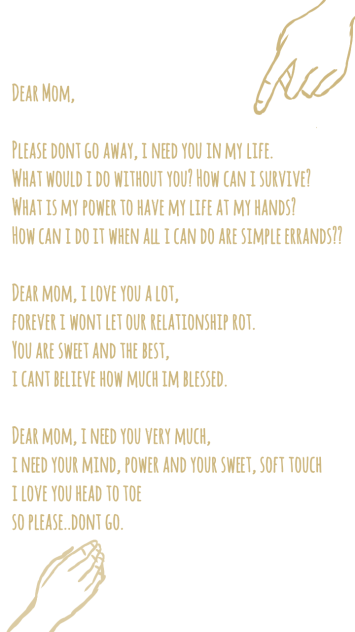 Dear mom,
