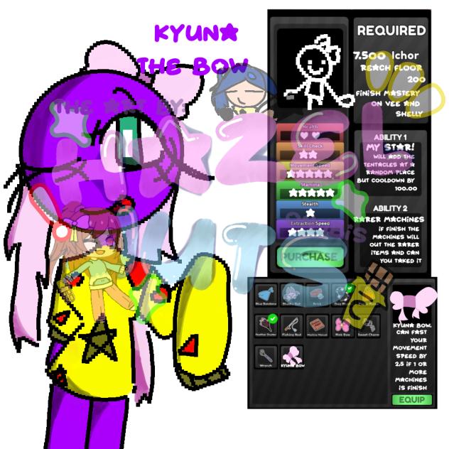 my oc, KYUNA THE BOW (different)