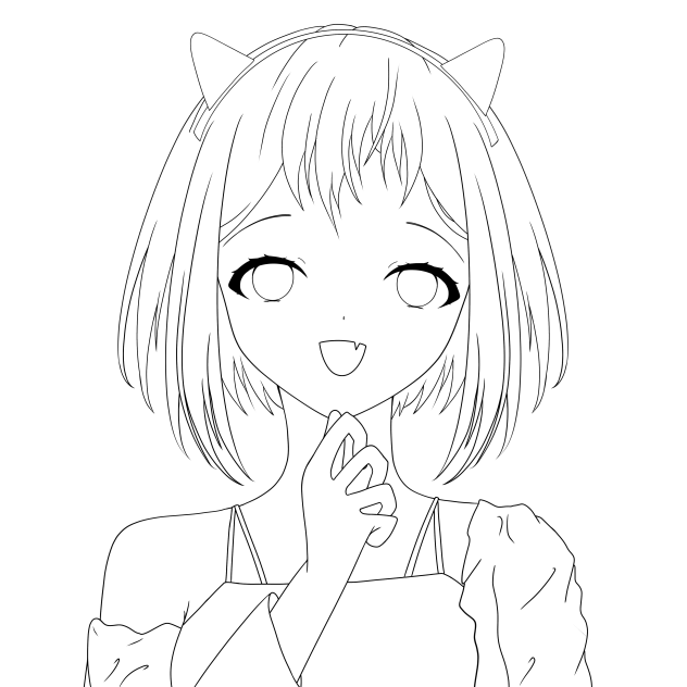 ฅ^•ﻌ•^ฅ - lineart.