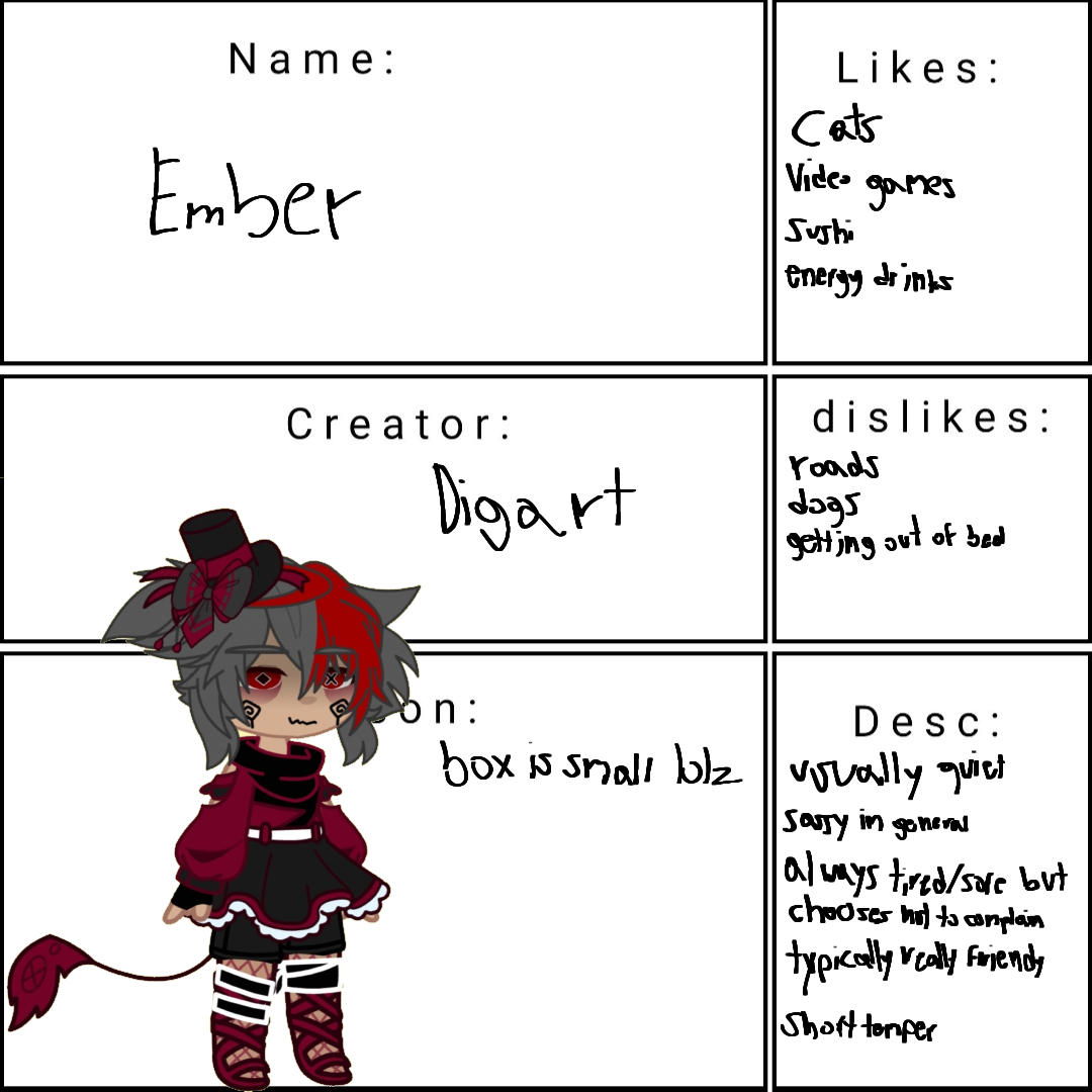 character sheet yet again - ibisPaint