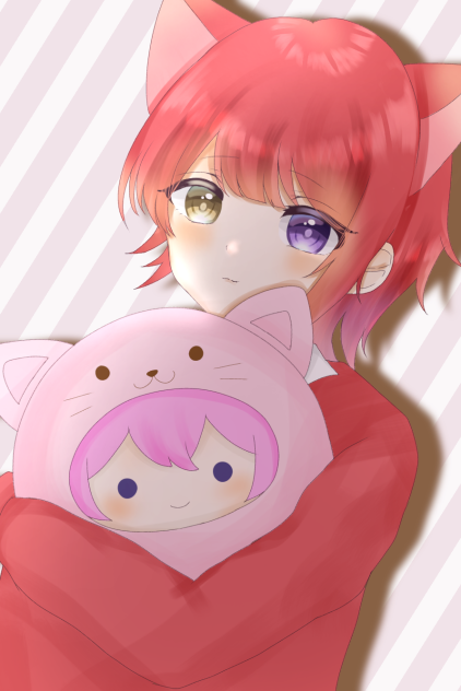 ❤️くんと💗くんクッション
