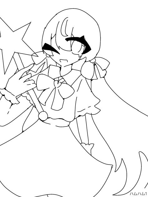 知らない☆塗り絵大会線画