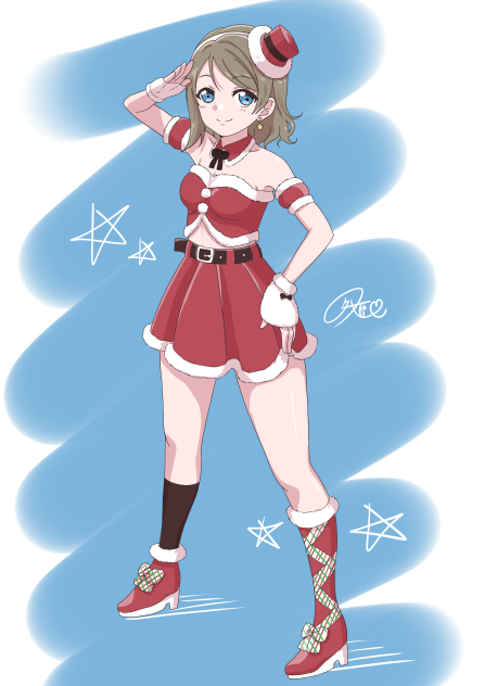 らくがき、サンタな曜ちゃん