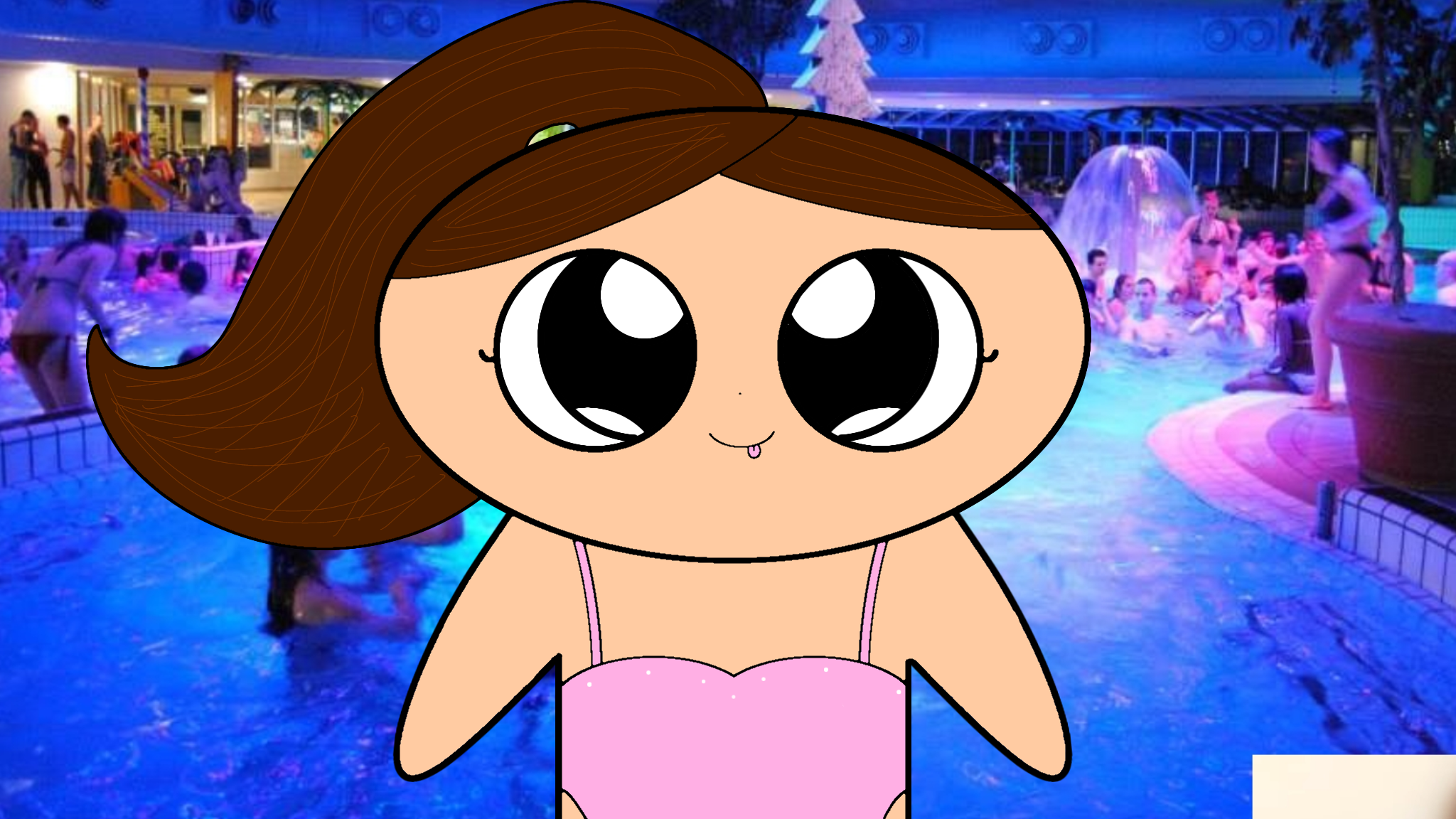 I'm at a pool party 🥳 - ibisPaint
