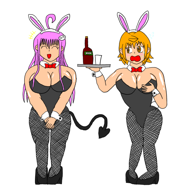 ララとリコのバニーガール