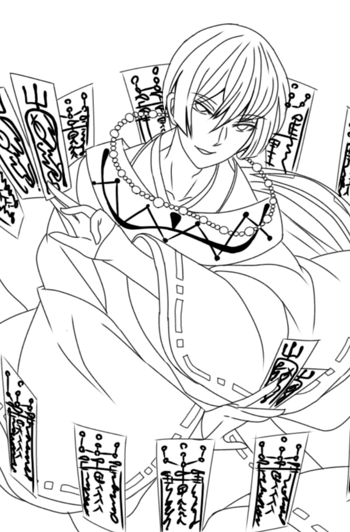 陰陽師 線画 Ibispaint