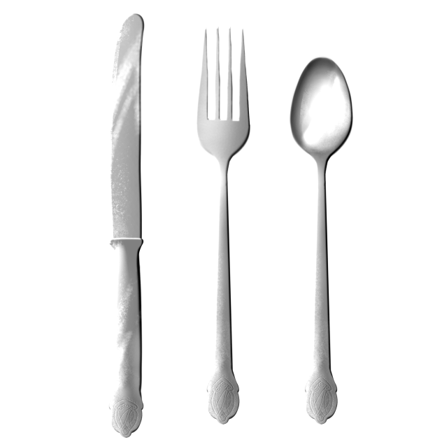 Silver cutlery ibisPaint