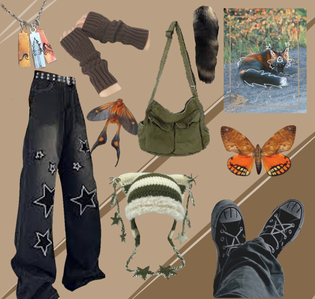 Cross fox therian outfit