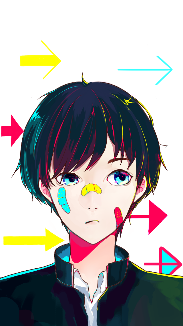 アニメ H2O 抽選 音羽 直筆サイン イラスト　砌煉炭 アニメ H2O 抽選 音羽 直筆サイン イラスト 砌煉炭
