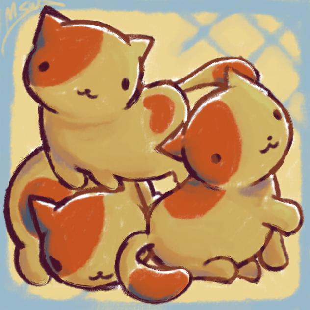 Peaches from neko atsume