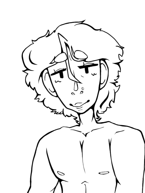 lineart of some dude