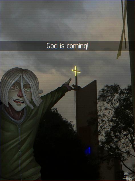 He's coming!