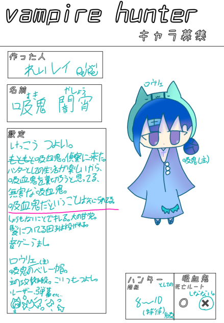 ヴァンハンキャラ募