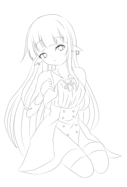 ミオ・ブランシード 線画