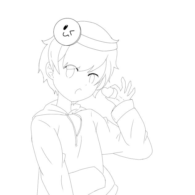 【バレンタイン】スマイリー線画