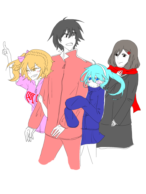 カゲロウプロジェクト(1) ~シンタロー,エネ,アヤノ - ibisPaint