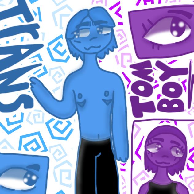 🏳️‍⚧️trans and tomboy 💜💙