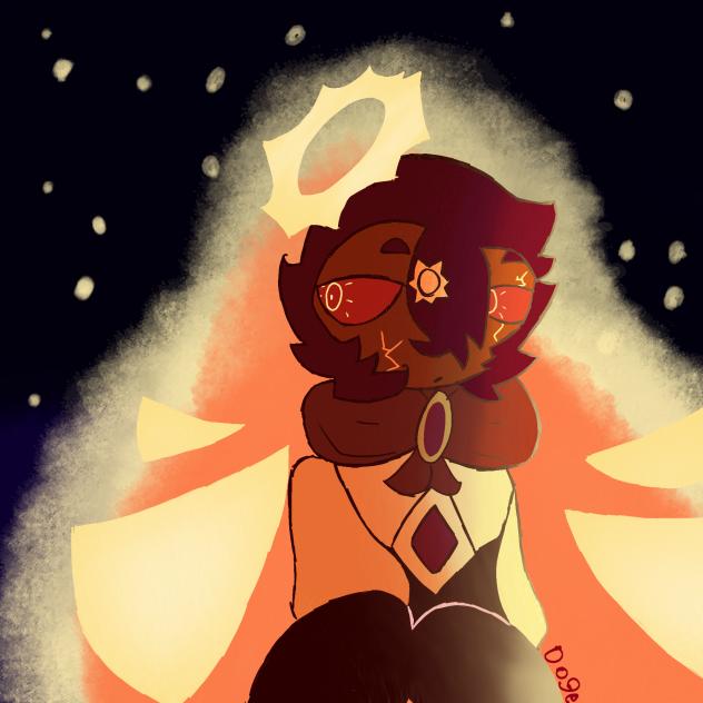 The glimmering sun