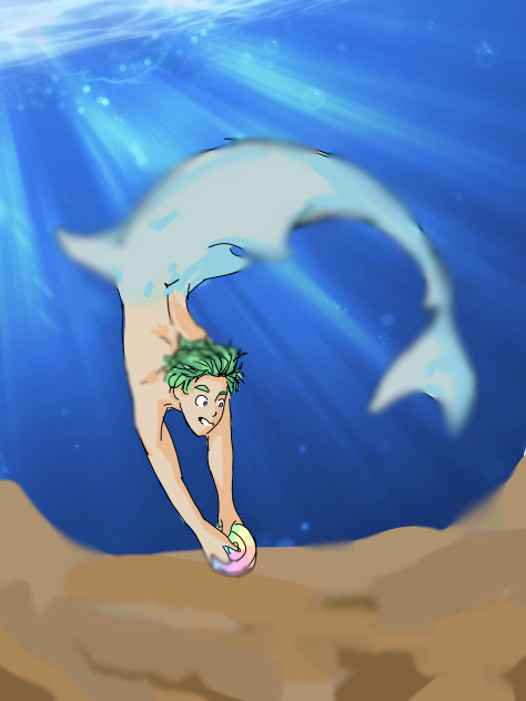 🧜🏼‍♂️🐚