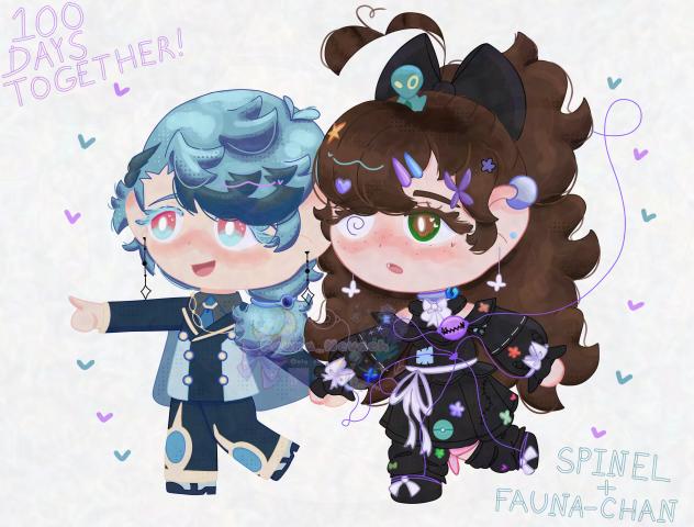 100 Days together!! 💜💙