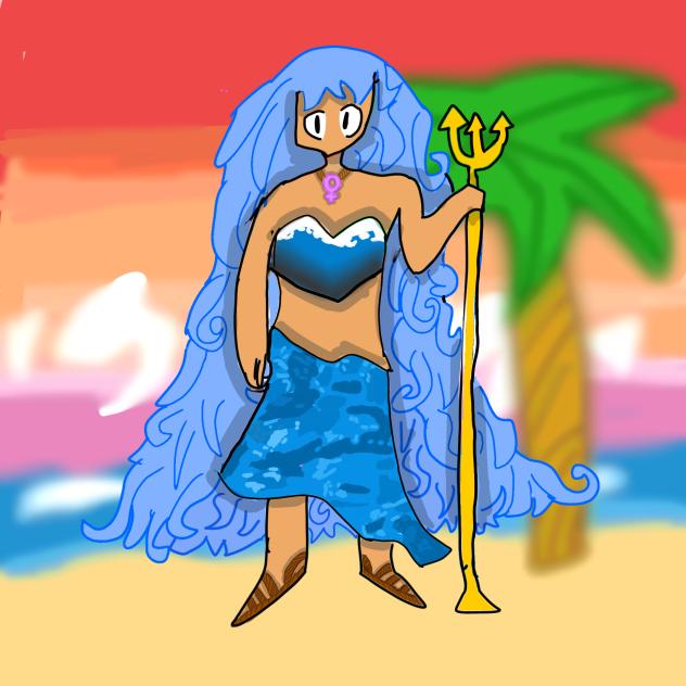 gender-swapped poseidon