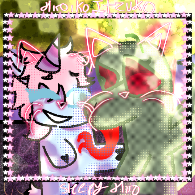 🩷🔷2 little outcats🔺💚