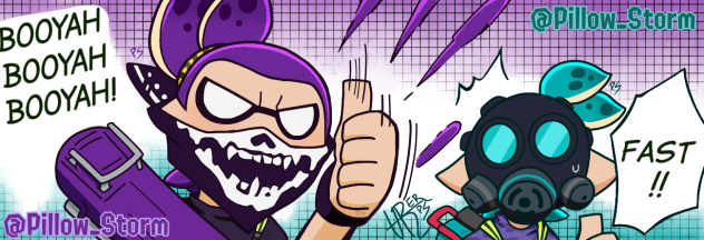 Splatoon Manga Skull and Mask Booyah
