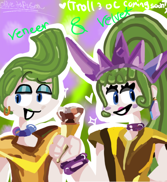 velvet and veneer again 💚