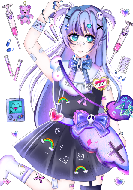 Emo girl ♀️💜 - ibisPaint