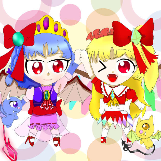 スカーレット姉妹をプリキュアっぽくしたかった