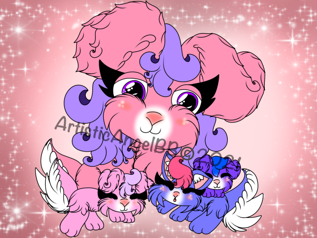 Kawaii Colorful Mother’s Day Bunnies