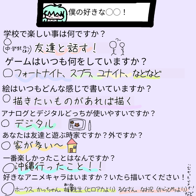 僕の好きな〇〇