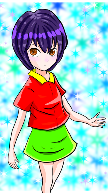漫画の少女 manga girl