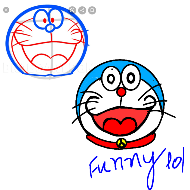 Funny Doraemon drawing 😆