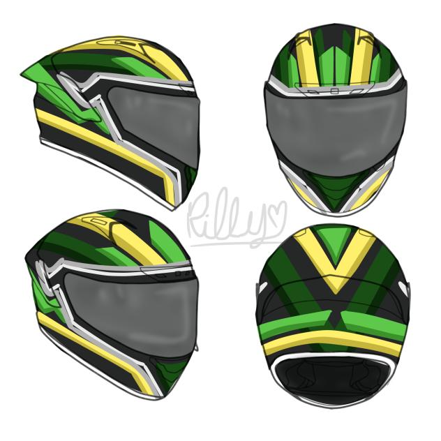 helmet design by Riley G.