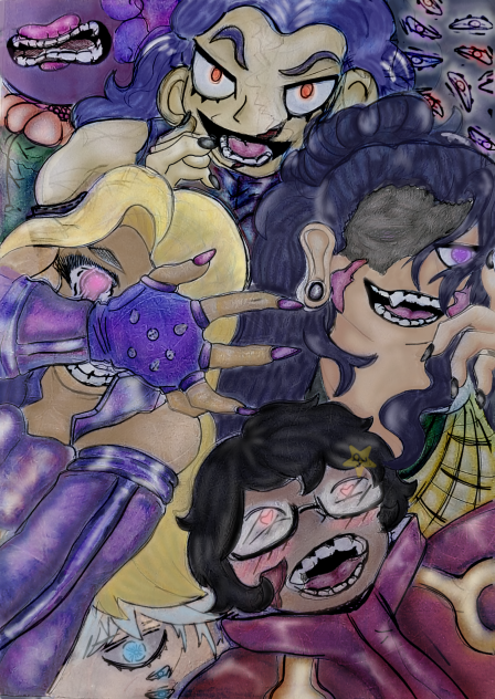 six crazy cats - ibisPaint