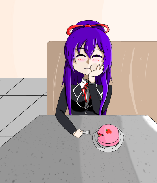 Tohka at the bakery
