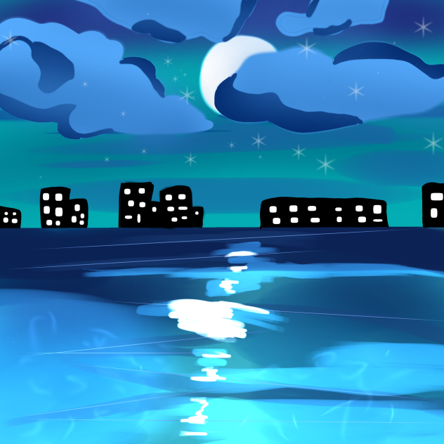 sea night - ibisPaint