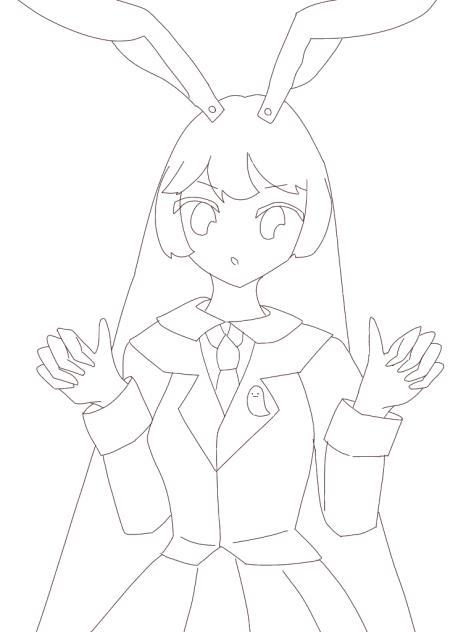 うどんげ線画